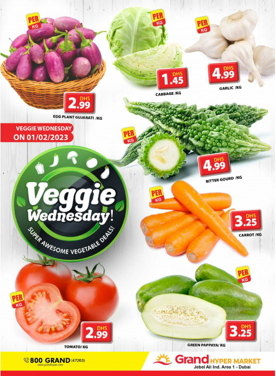 Veggie Wednesday - Grand Hypermarket Jebel Ali