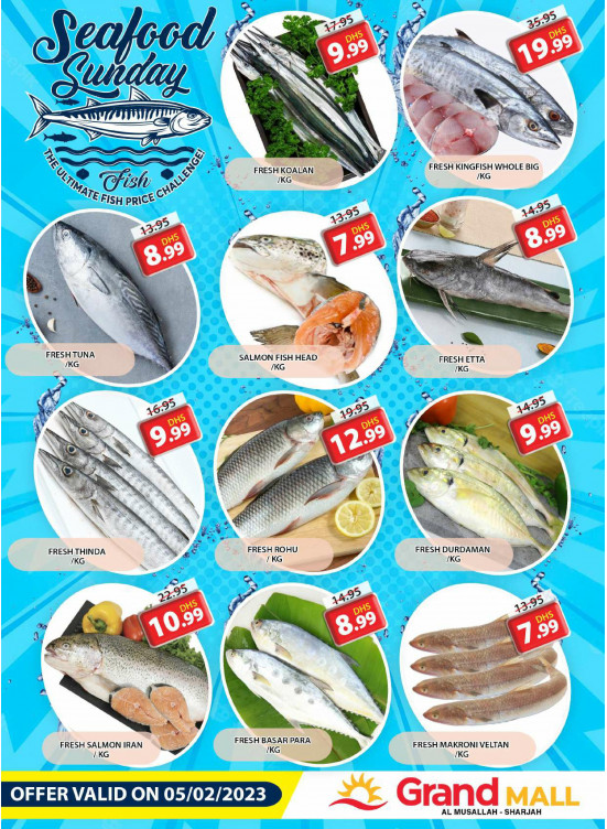 Seafood Sunday - Grand Mall Sharjah