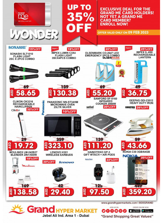 Wonder Deals - Grand Hypermarket Jebel Ali