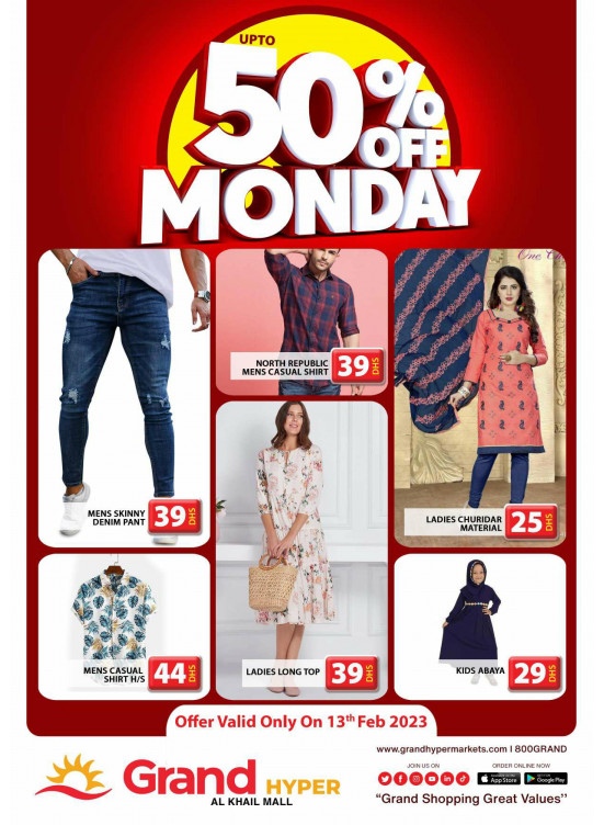 Monday Deals - Grand Hyper Al Khail Mall