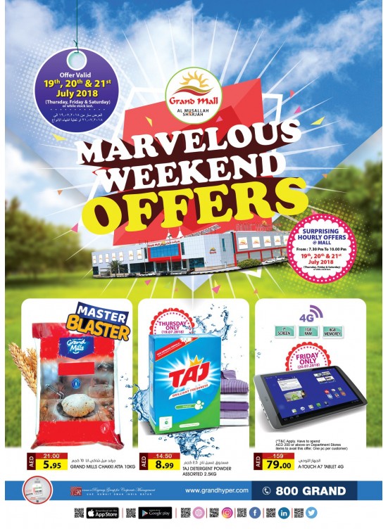 Marvelous Weekend Offers - Grand Mall Sharjah