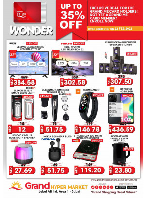 Wonder Deals - Grand Hypermarket Jebel Ali