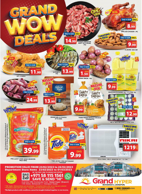 Weekend Deals - Grand Hyper Muhaisnah