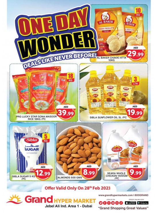 One Day Wonder - Grand Hypermarket Jebel Ali