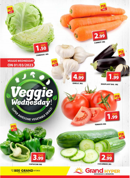 Veggie Wednesday - Grand Hyper Muhaisnah