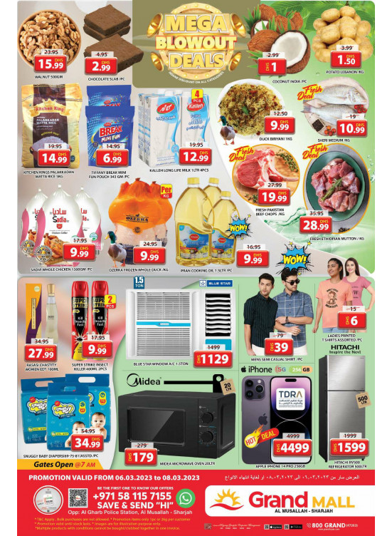 Mega Deals Grand Mall Sharjah from Grand Hypermarket until 9th March