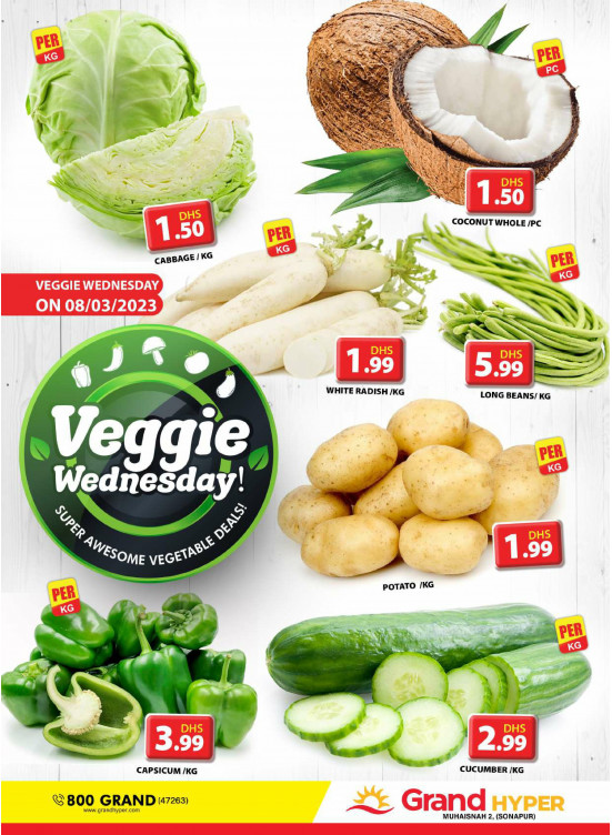 Veggie Wednesday - Grand Hyper Muhaisnah