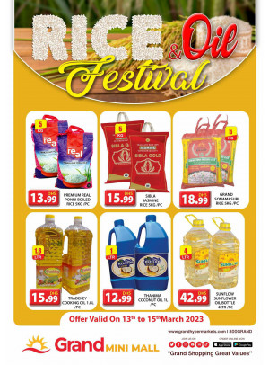 Rice & Oil Festival - Grand Mini Mall