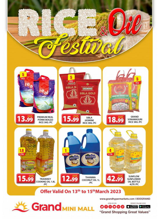 Rice & Oil Festival - Grand Mini Mall