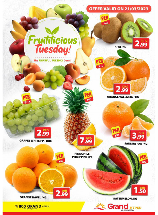 Fruitilicious Tuesday - Grand Hyper Al Khail Mall