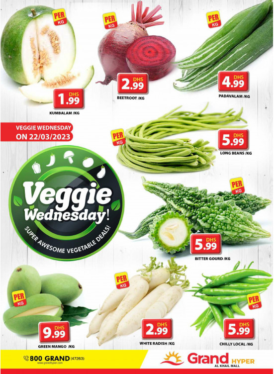 Veggie Wednesday - Grand Hyper Al khail Mall