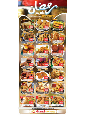 Ramadan Special Offers - Grand City Mall