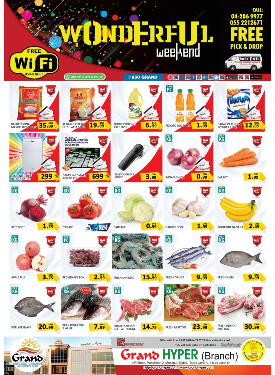 Wonderful Weekend Offers - Grand Hyper Muhaisnah