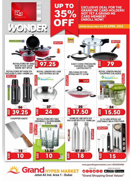 Wonder Deals - Grand Hypermarket Jebel Ali