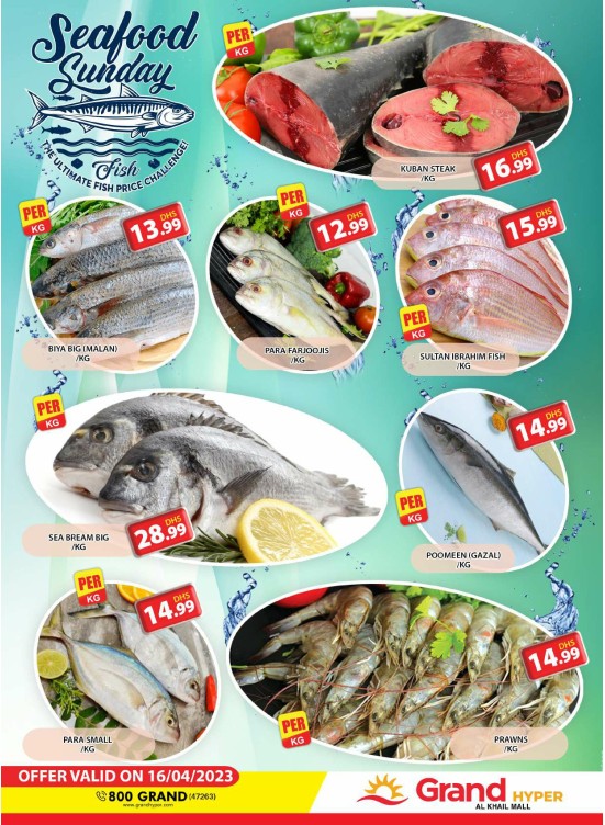 Seafood Sunday - Grand Hyper Al Khail Mall