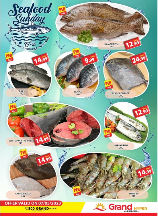 Seafood Sunday - Grand Hyper Al Khail Mall