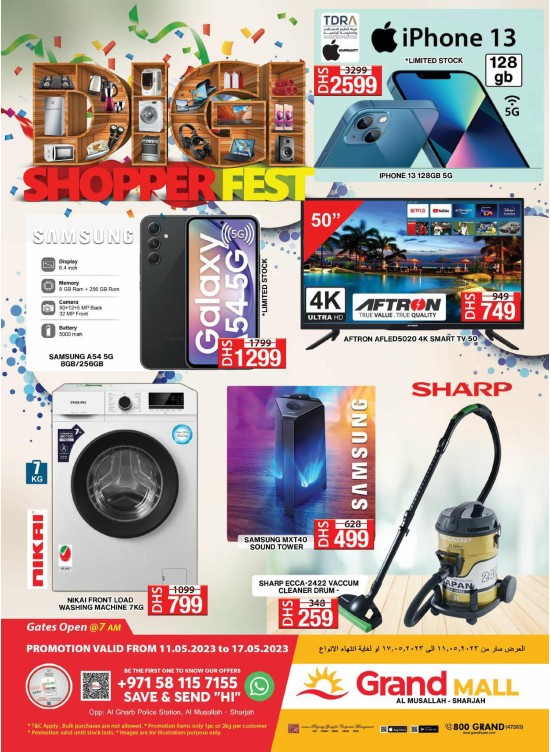 Weekend Offers Grand Mall Sharjah from Grand Hypermarket until 17th