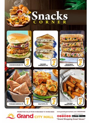 Snacks Deals - Grand City Mall
