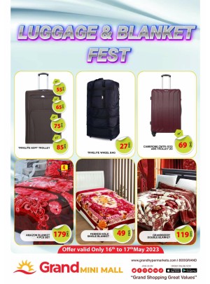 Luggage & Blanket Fest - Grand Mini Mall