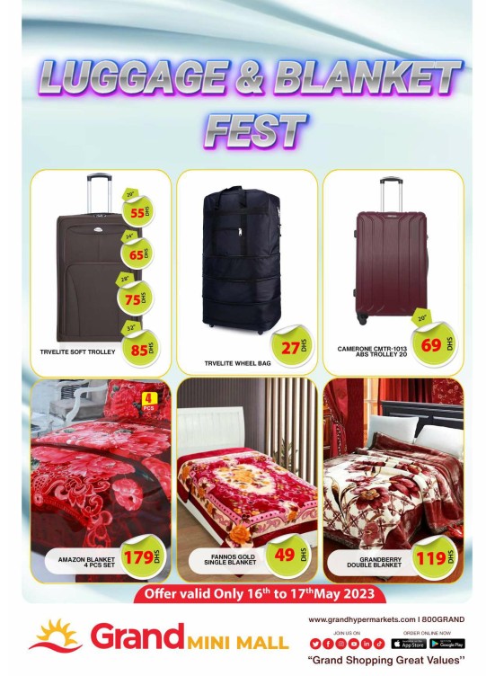 Luggage & Blanket Fest - Grand Mini Mall