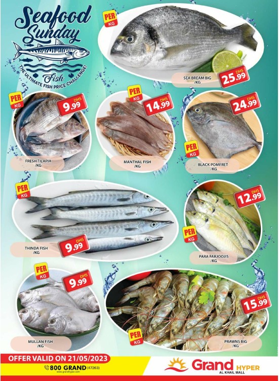 Seafood Sunday - Grand Hyper Al Khail Mall