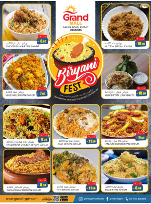 Biryani Fest - Grand Mall Mekaines