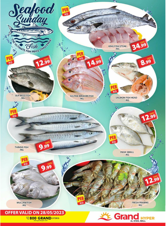 Seafood Sunday - Grand Hyper Al Khail Mall
