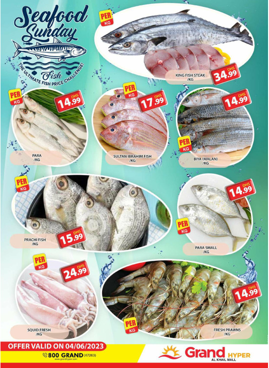 Seafood Sunday - Grand Hyper Al Khail Mall