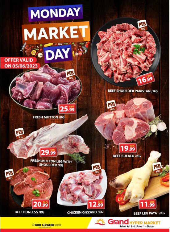 Meat Monday Grand Mall Sharjah from Grand Hypermarket until 5th June