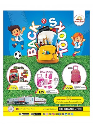 Back 2 School Offers - Grand Mall Sharjah