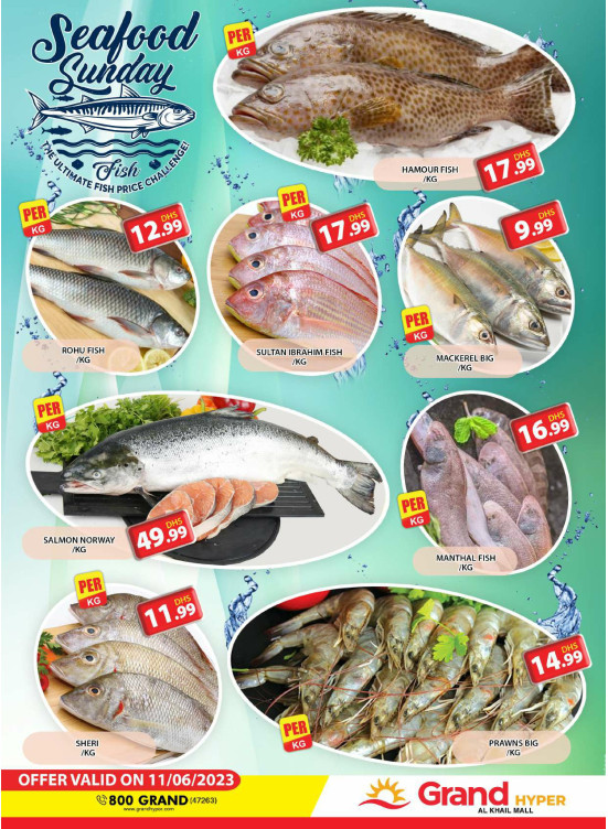 Seafood Sunday - Grand Hyper Al Khail Mall