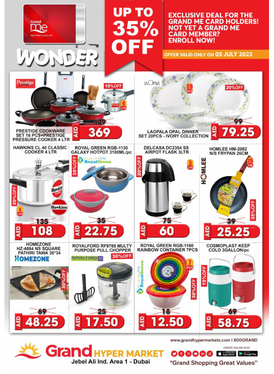 Wonder Deals - Grand Hypermarket Jebel Ali