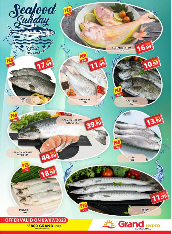 Seafood Sunday - Grand Hyper Al Khail Mall
