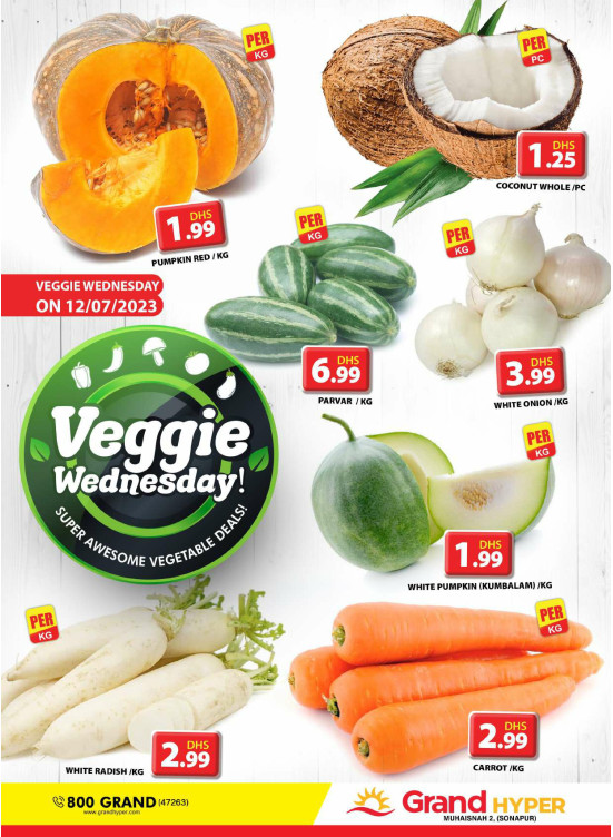 Veggie Wednesday - Grand Hyper Muhaisnah
