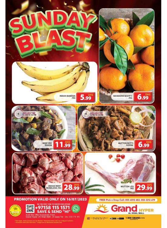 Sunday Blast - Grand Hyper Al Khail Mall