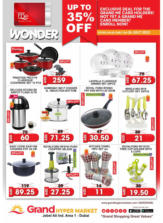 Wonder Deals - Grand Hypermarket Jebel Ali