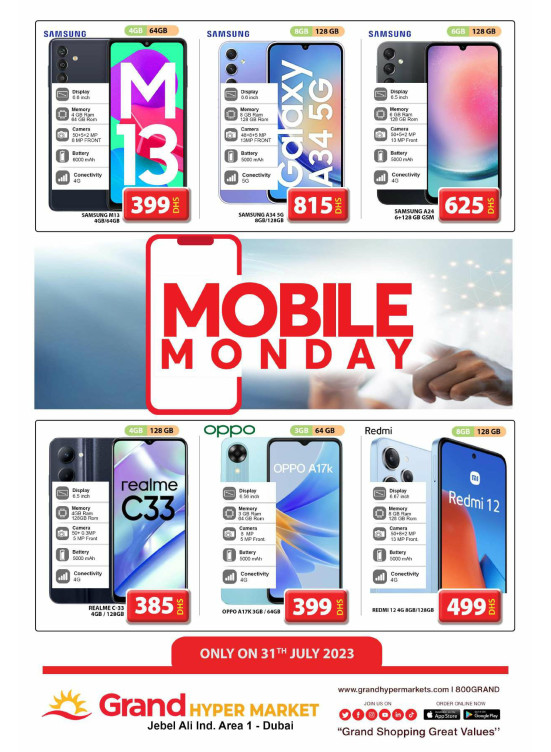 Monday Deals - Grand Hypermarket Jebel Ali