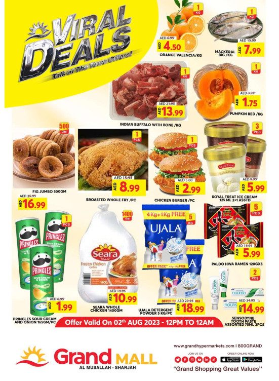 Viral Deals Grand Mall Sharjah from Grand Hypermarket until 2nd