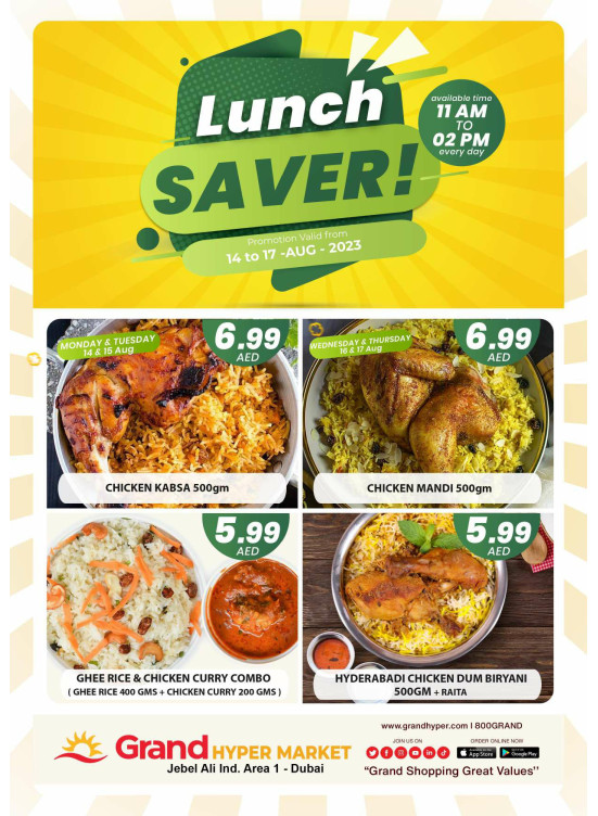 Lunch Saver - Grand Hypermarket Jebel Ali