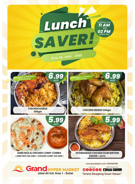Lunch Saver - Grand Hypermarket Jebel Ali
