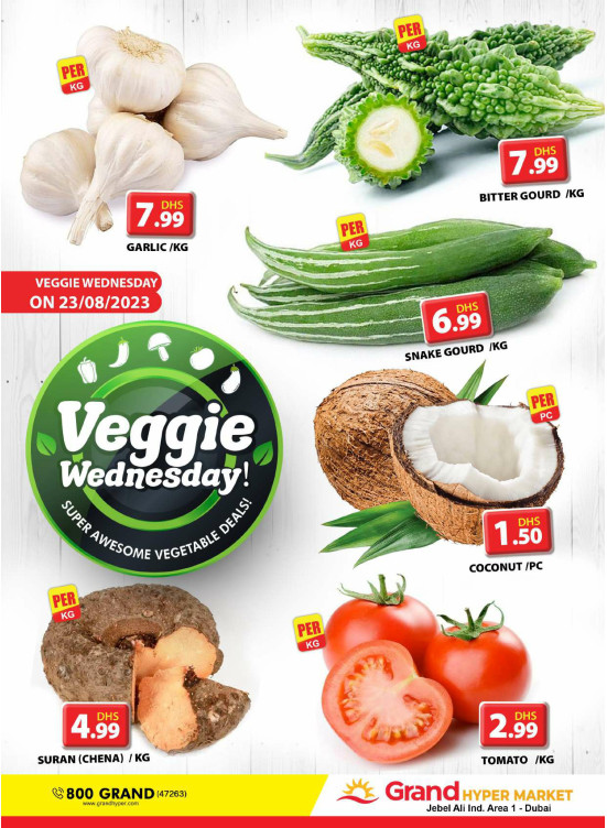 Veggie Wednesday - Grand Hypermarket Jebel Ali