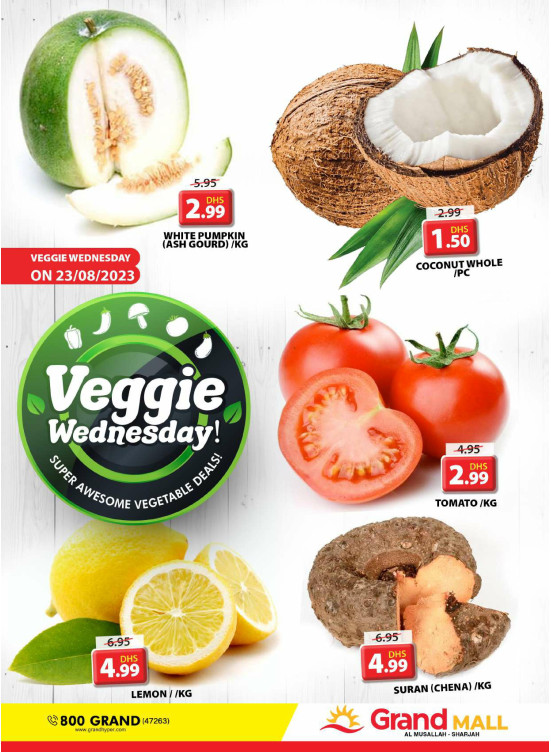 Veggie Wednesday - Grand Mall Sharjah