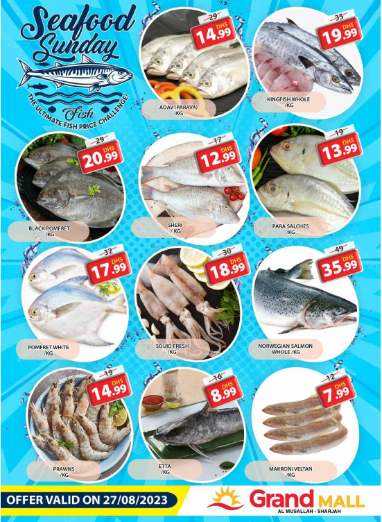 Seafood Sunday - Grand Mall Sharjah