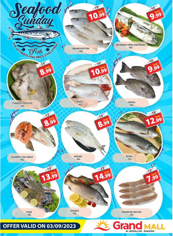 Seafood Sunday - Grand Mall Sharjah
