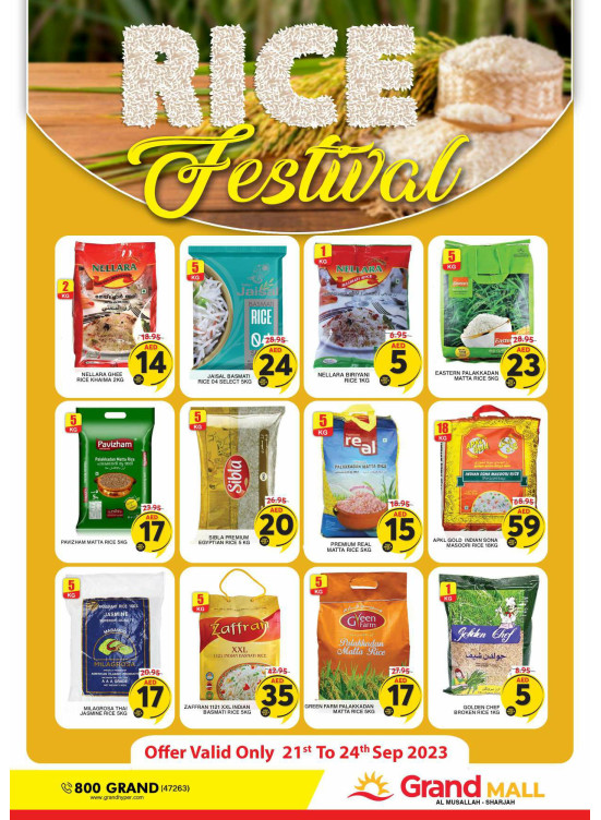 Rice Festival - Grand Mall Sharjah