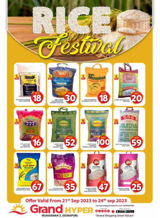 Rice Festival - Grand Hyper Muhaisnah
