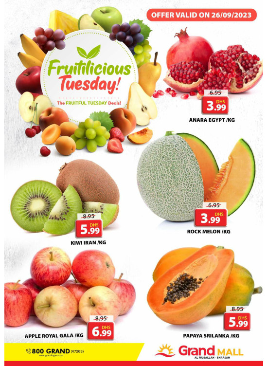 Fruitilicious Tuesday - Grand Mall Sharjah