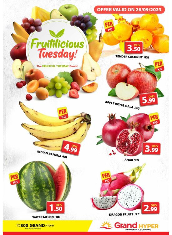 Fruitilicious Tuesday - Grand Hyper Muhaisnah