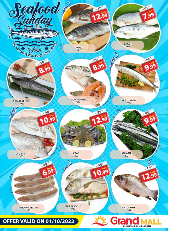 Seafood Sunday - Grand Mall Sharjah