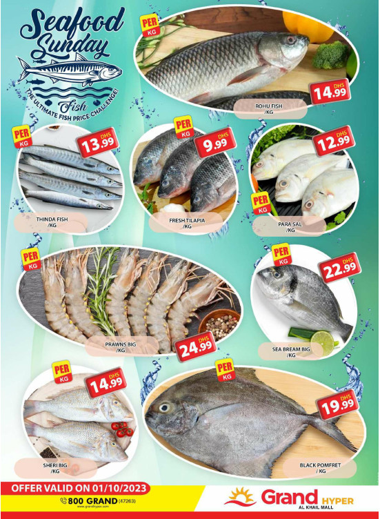 Seafood Sunday - Grand Hyper Al Khail Mall